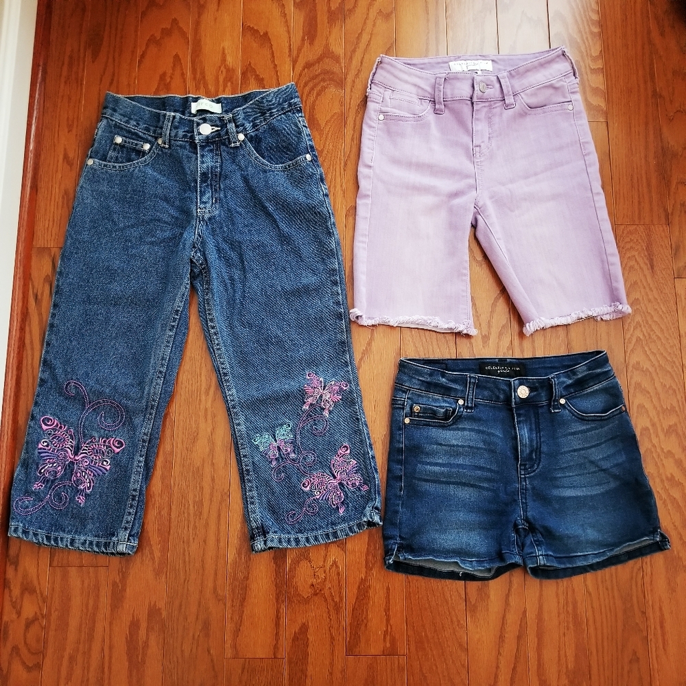 3 pairs of girls' shorts. Size 10.